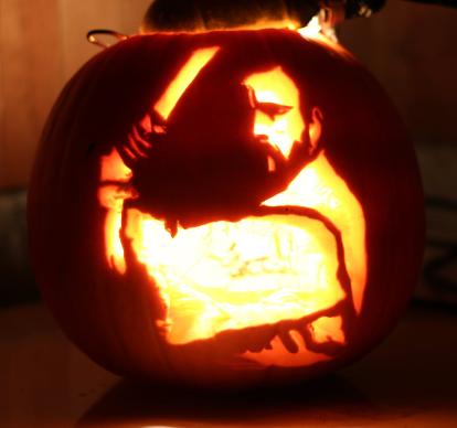 Young Obi Wan Kenobi, Star Wars, Halloween Pumpkin Carving