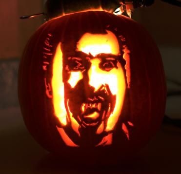 Hammer Horror, Christopher Lee as Dracula, Halloween Pumpkin Carving